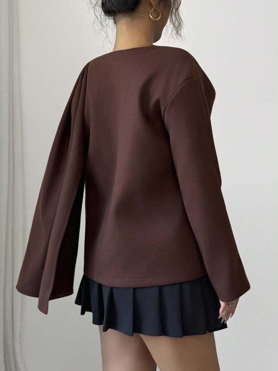 Vintage Black Shawl Collar Jacket