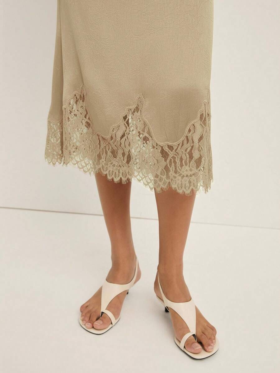 Elegant Black Asymmetrical Lace Hem Skirt With Fringe Plaid A Line For Night Out And Party Wear