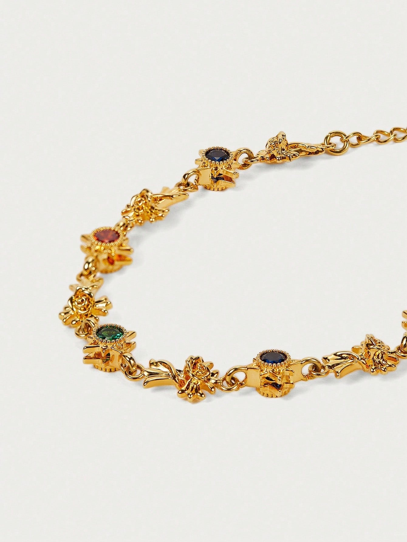 Vintage Zirconia Cross Bracelet For Women