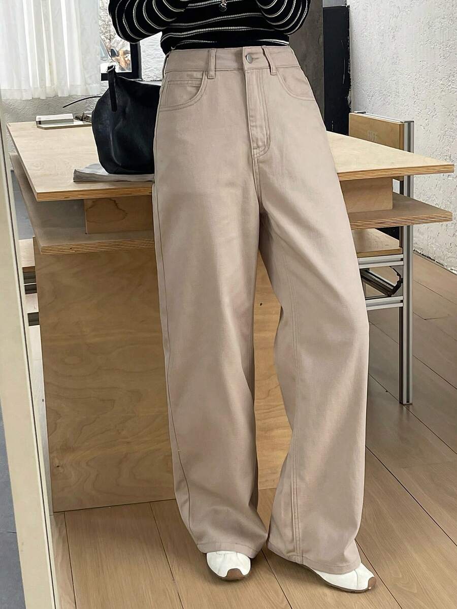 Low Waist Straight Jeans