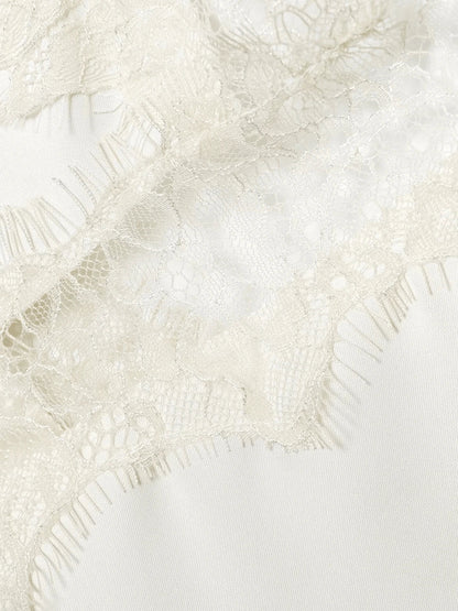 Contrast Lace Spaghetti Strap Top