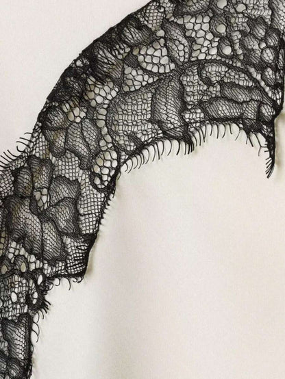Contrast Lace Spaghetti Strap Top