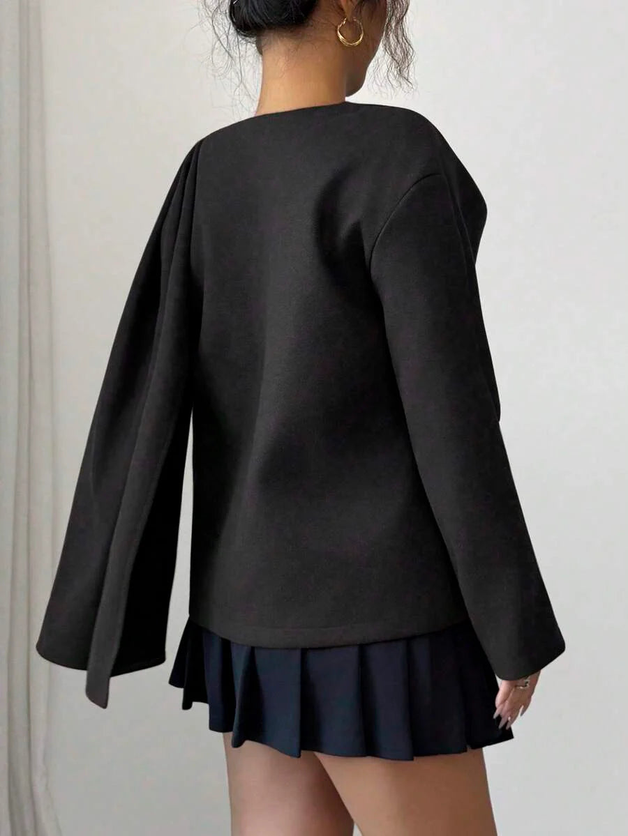 Vintage Black Shawl Collar Jacket