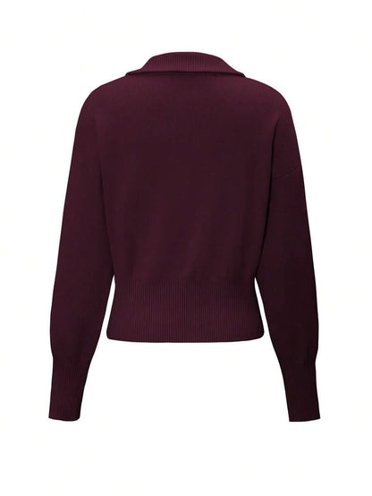 Winter Hooded Zip Up Cardigan For Women With Double Zipper Long Sleeve Casual Office Daily Wear