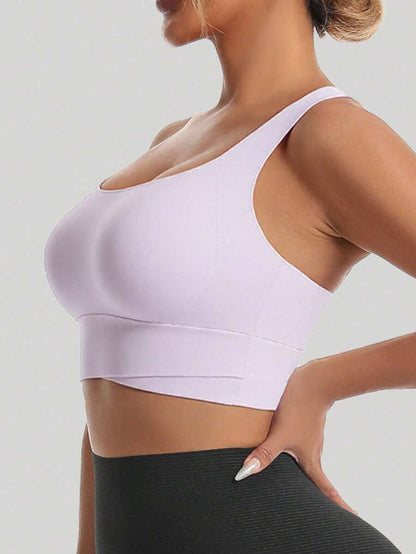 Sculpted Racerback Crop Bra
