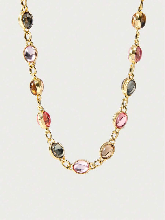 Rhinestone Vintage Chain Necklace