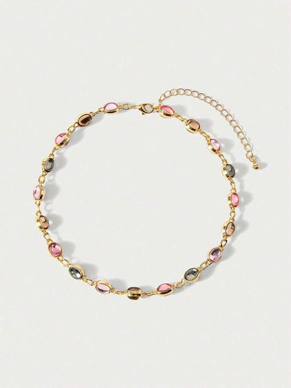 Rhinestone Vintage Chain Necklace