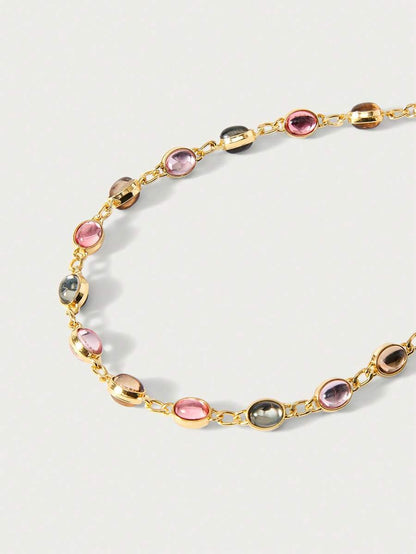 Rhinestone Vintage Chain Necklace