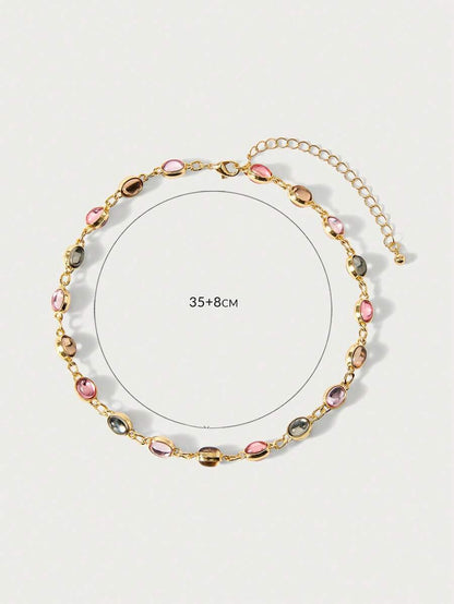 Rhinestone Vintage Chain Necklace