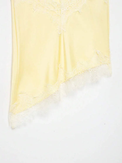 Contrast Lace Spaghetti Strap Top