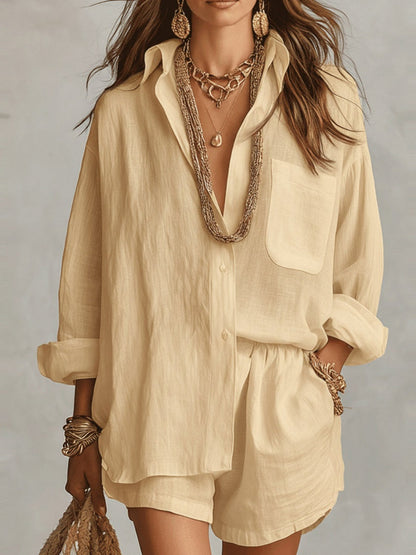Lazy Style Shirts Shorts Set 2-piece Sets