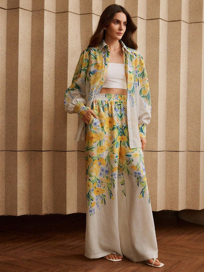 Positioning Printing Shirts Pants Set 2-piece Sets