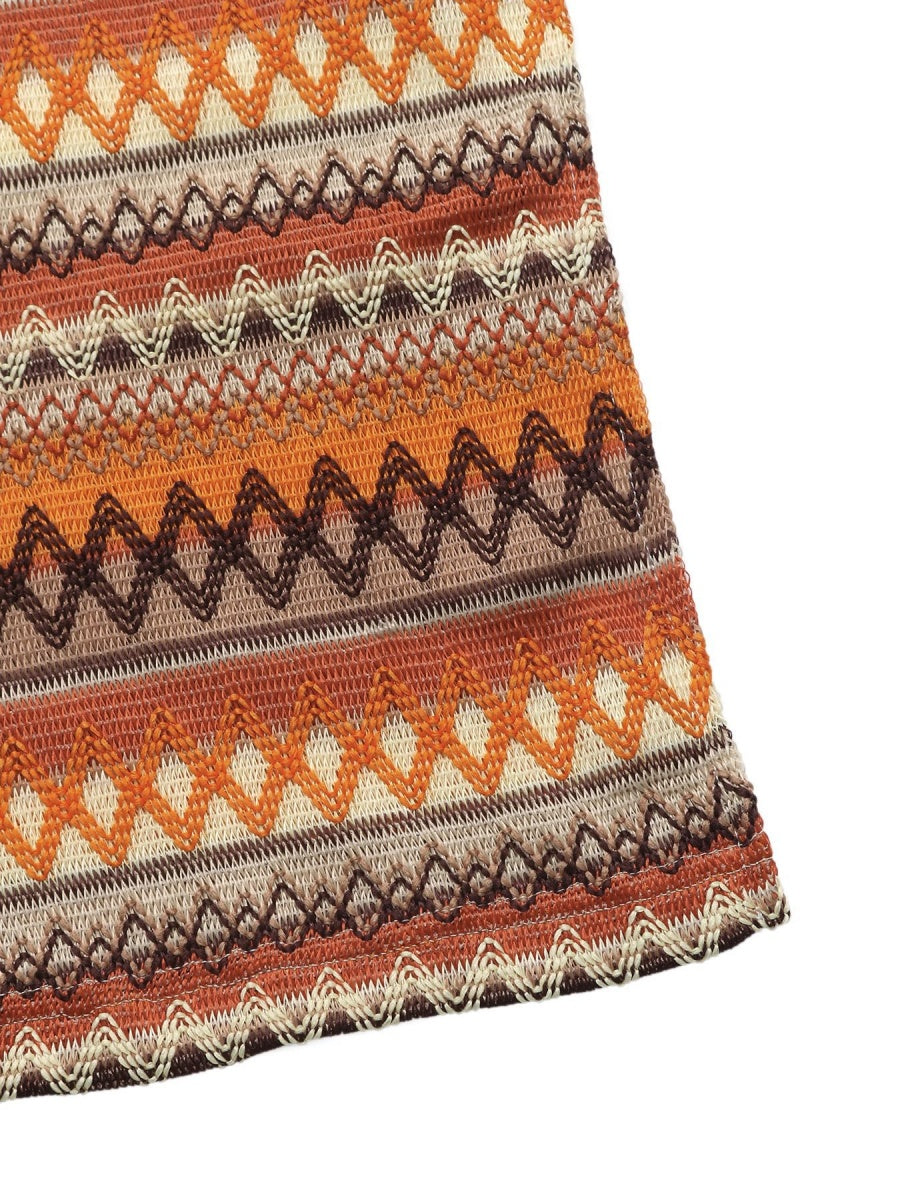 Slit Stripes Maxi Dresses