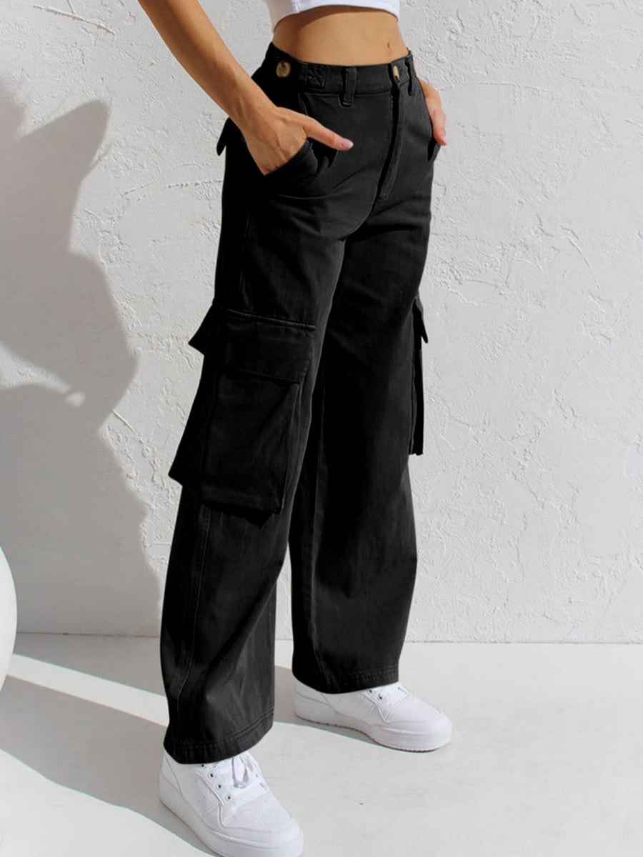 Straight-leg Denim Jeans