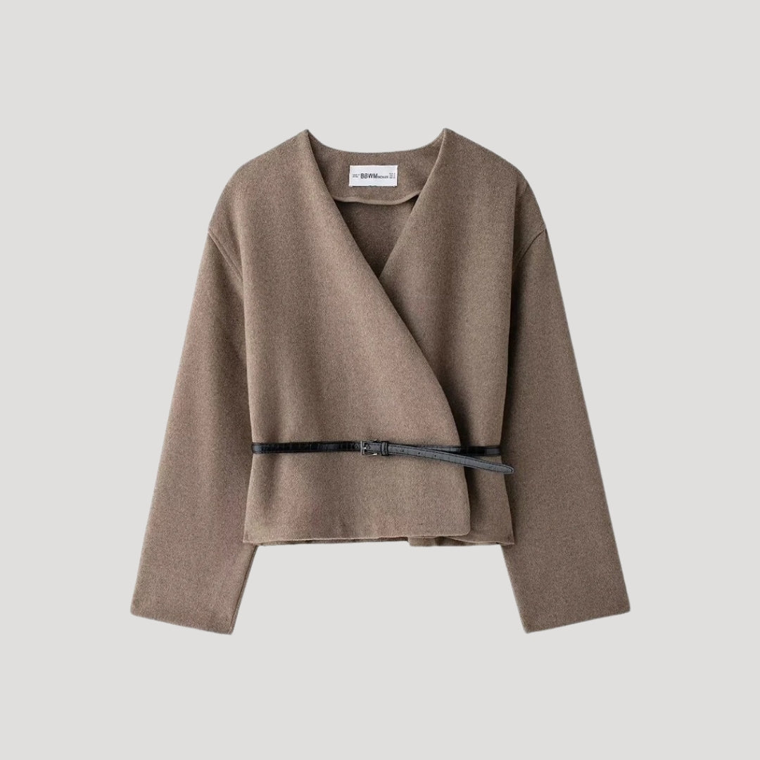 | Women's Belted Wrap Jacket Top