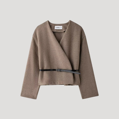 | Women's Belted Wrap Jacket Top