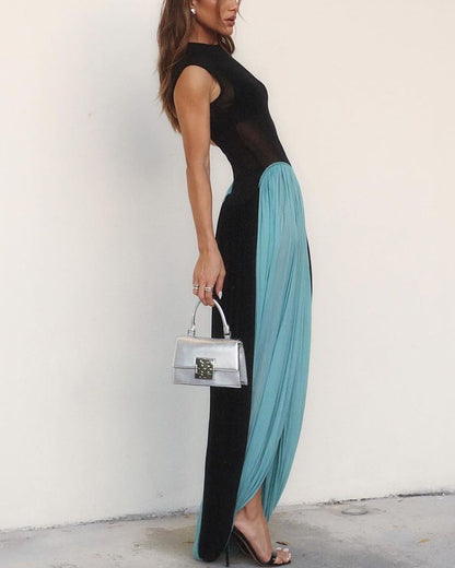 Mesh Bodycon Maxi Dress