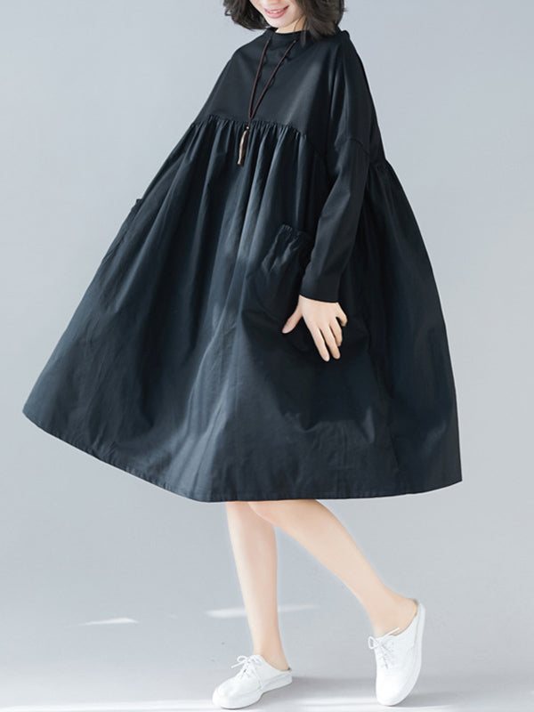 Original Split-Joint Long Sleeve Dress