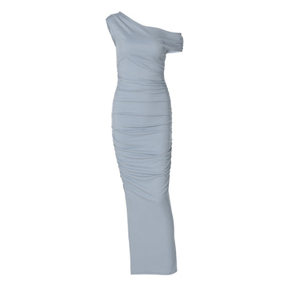 Mystical Off Shoulder Dress - Grey