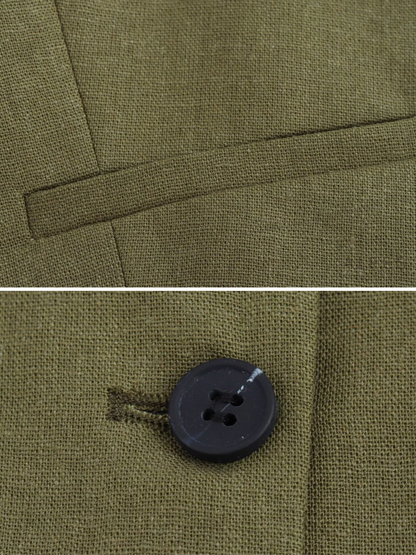 Zuri Cropped Button-Up Vest