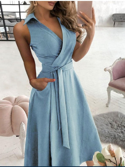 Long-sleeved V-neck Printed Bodycon Midi Dress With Irregular Design