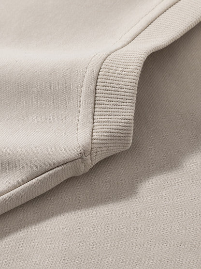 Men’s Solid Color Comfort Cotton Crew Neck Sweatshirt