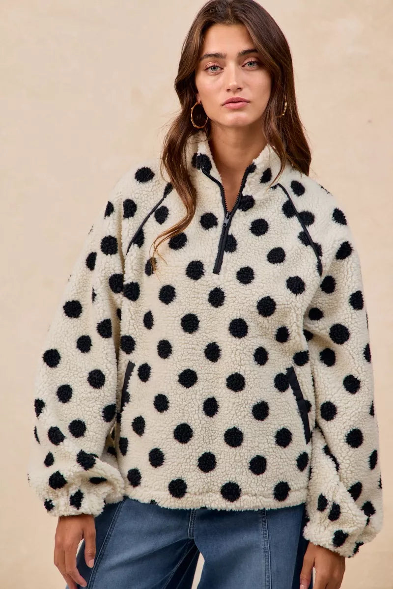 BiBi Polka Dot Sherpa