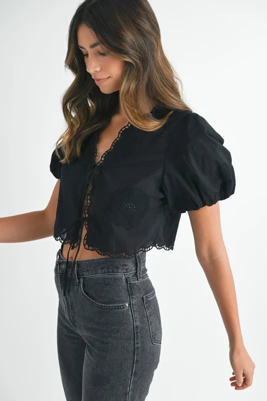 Elise Embroidered Top