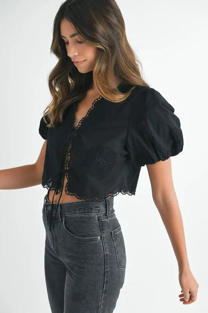 Elise Embroidered Top