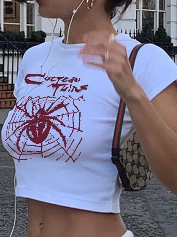 Spider Print Short Sleeve Tee
