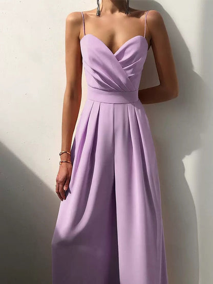Camisoles Waist Straight-fit Jumpsuits