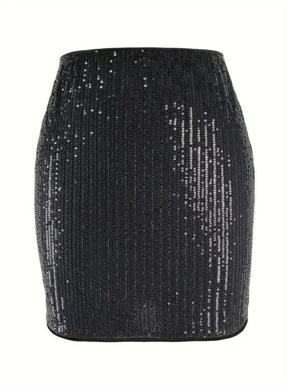 Sequins Sequins Hip-hugging Reunion Skirts
