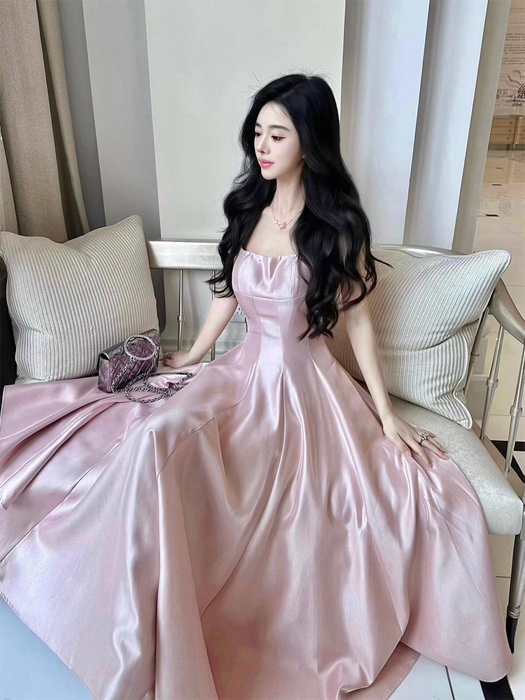 Blush Pink Elegant Maxi Dress – High-Class Birthday & Formal Look