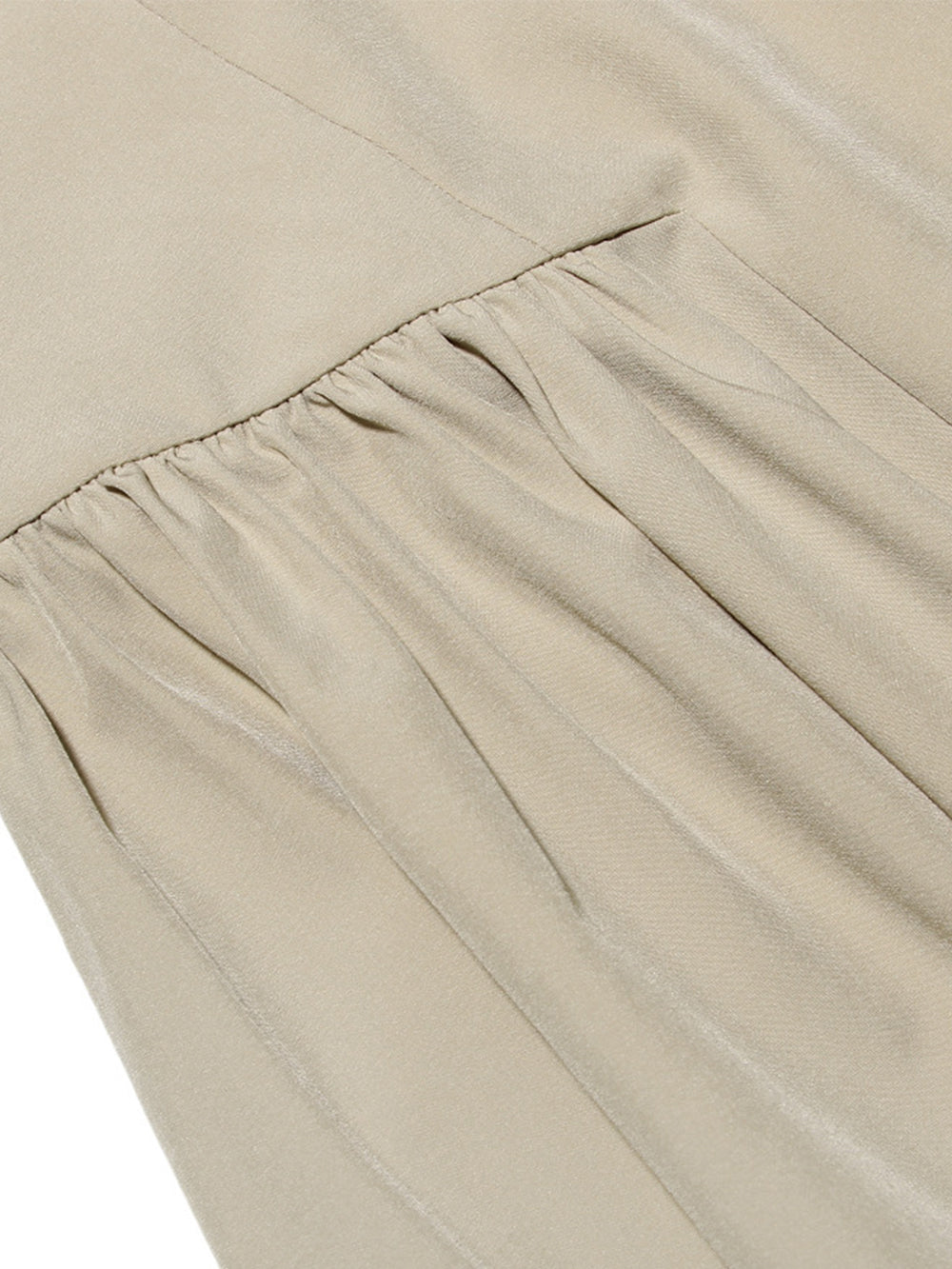 Bustier Spaghetti Strap Basque Waist Pleated Flared Midi Dress