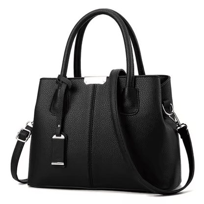 Maison Structured Leather Tote Bag | Dual Carry Design