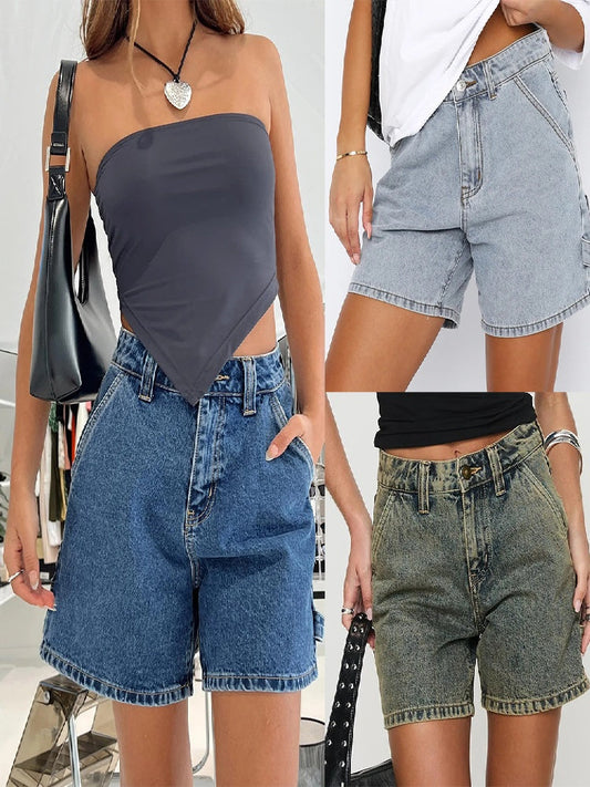 Pocket Washed Straight-fit Jeans