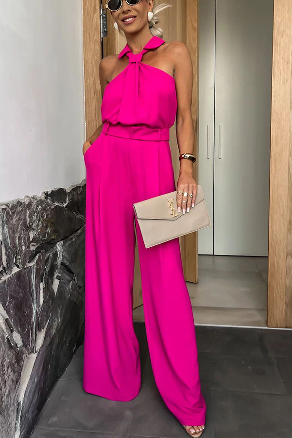 Arita Jumpsuit - Rose Red