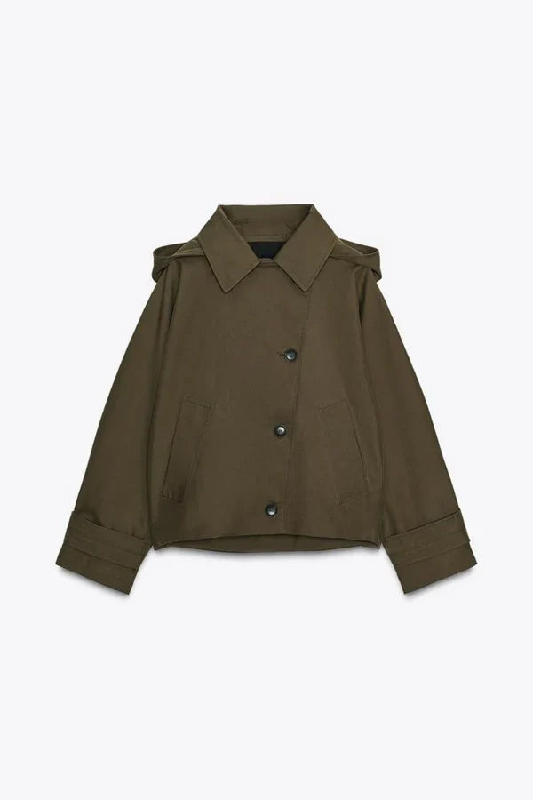 Amélie Hooded Trench Coat