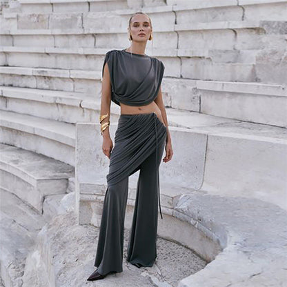 Duo Chic Co-ord Set - Grey