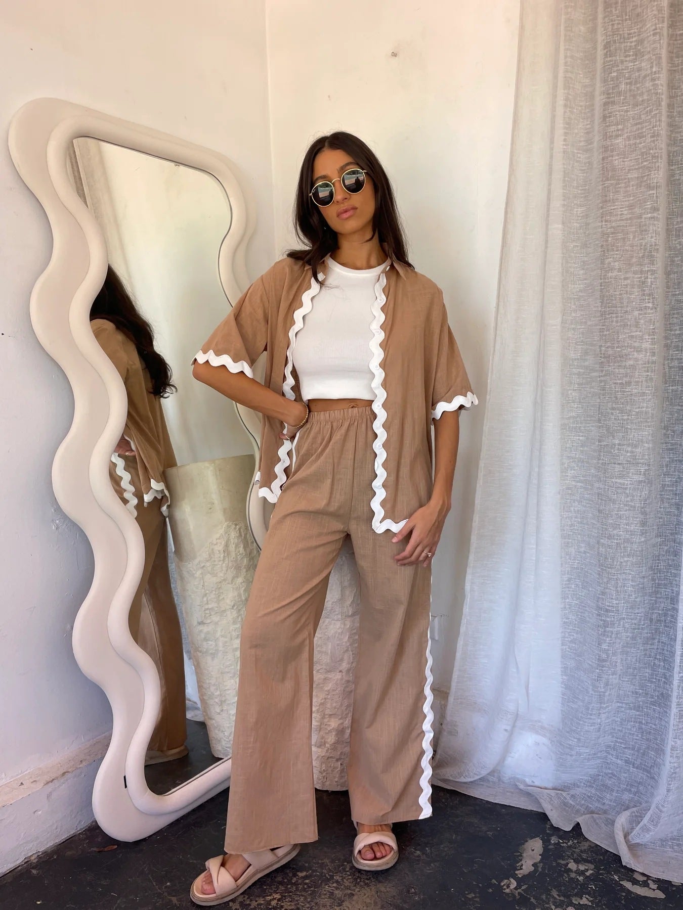 Fergie Co-ord Set - Brown