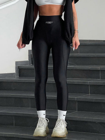 High Waist Tight Fit Yoga Fitness Pants