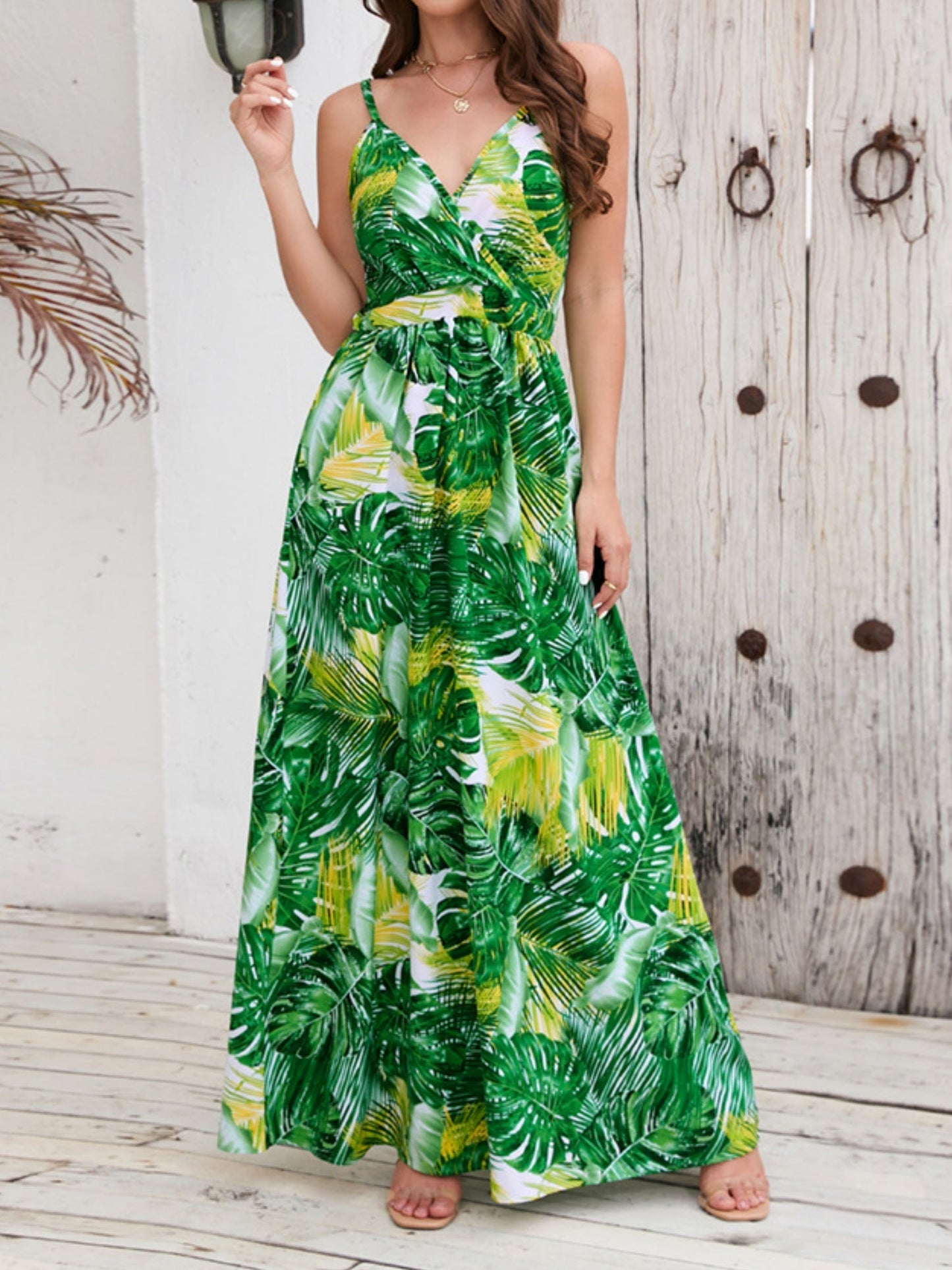 Floral Print Bohemia Camisoles Maxi Dresses