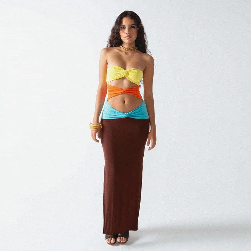 Jonjo Maxi Dress - Brown