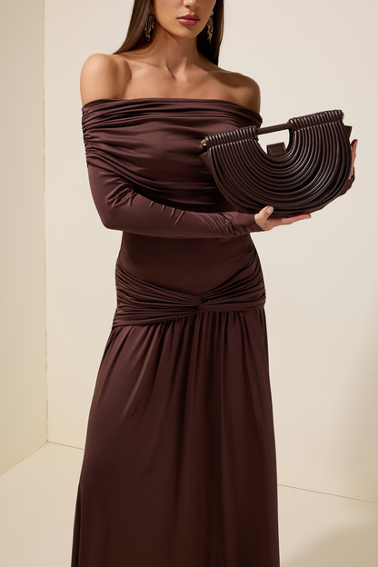 PU Semi-Circular Woven Bag