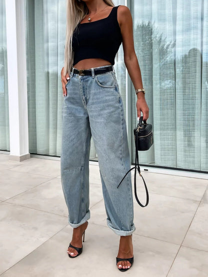 Loose Distressed Jeans