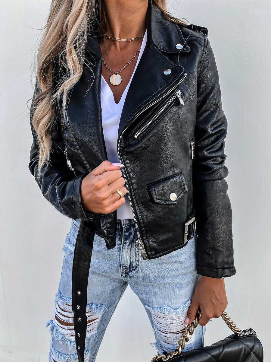 Classic City Chic Leather Jacket