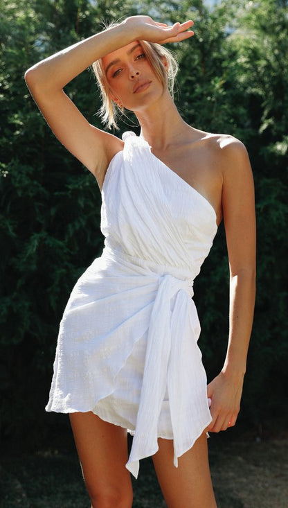 Elovie Mini Dress - White