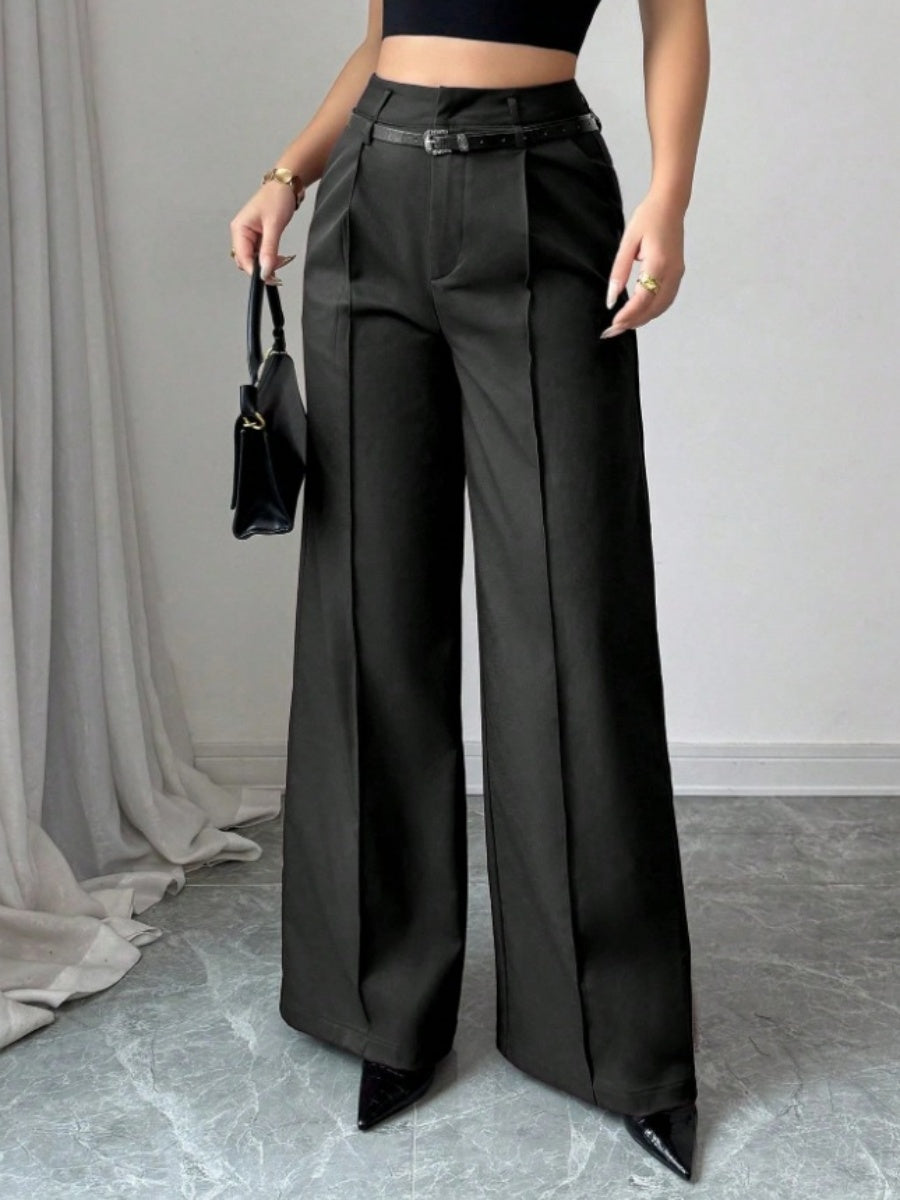 Straight-fit Suit Commuting Pocket Pants