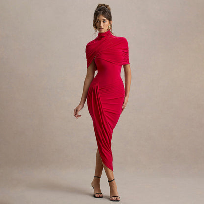 Deardorff Midi Dress - Red
