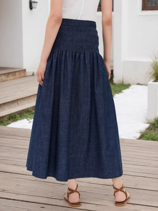 Navy Midi Skirt